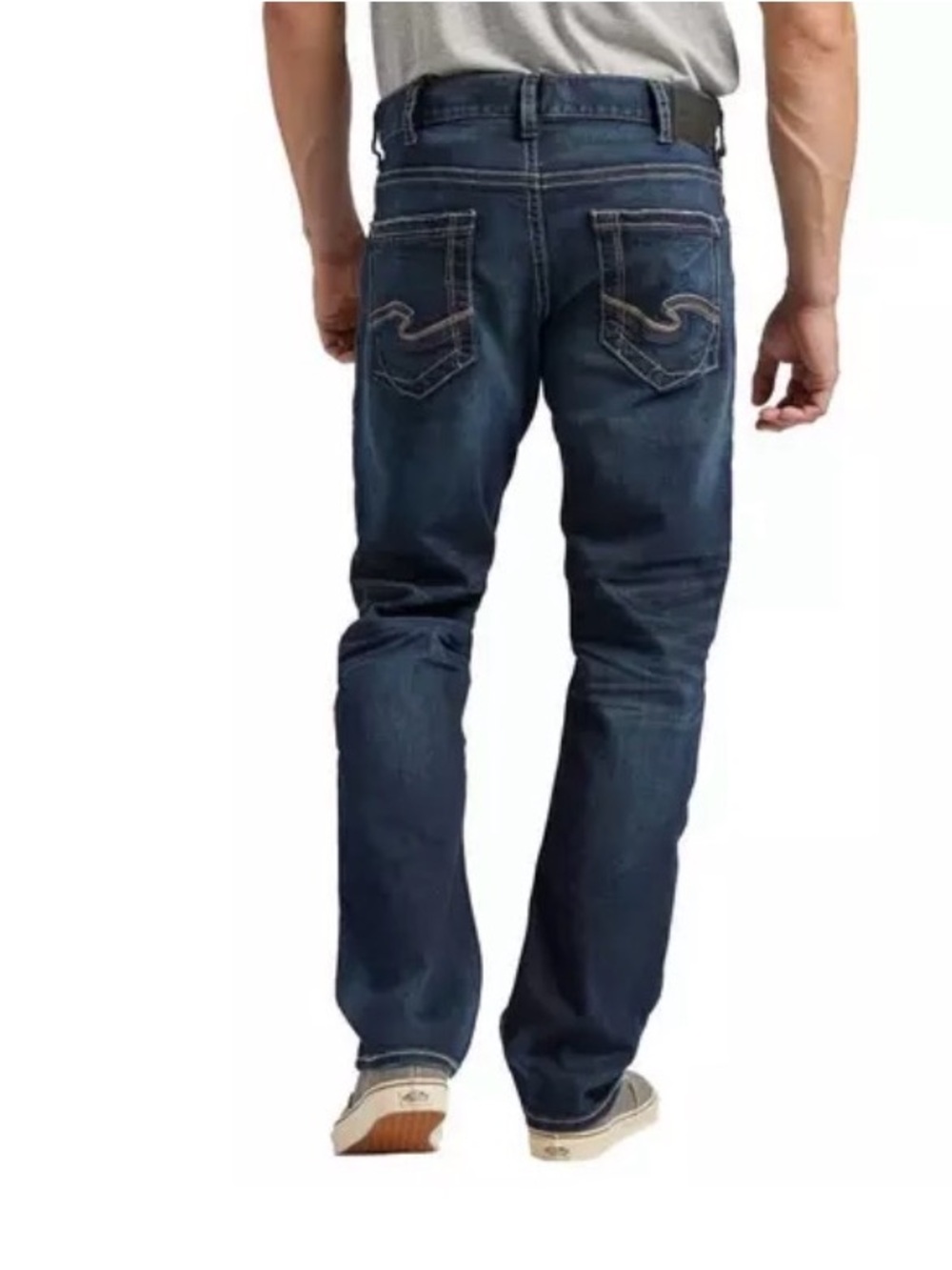 Silver Jeans Men's Indigo Normcore Straight-Leg Eddie Jeans 33x32
